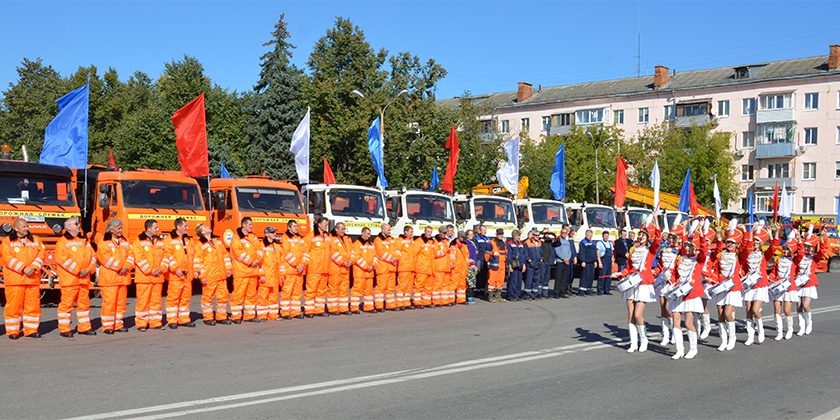 Парад коммунальной техники в Жуковском