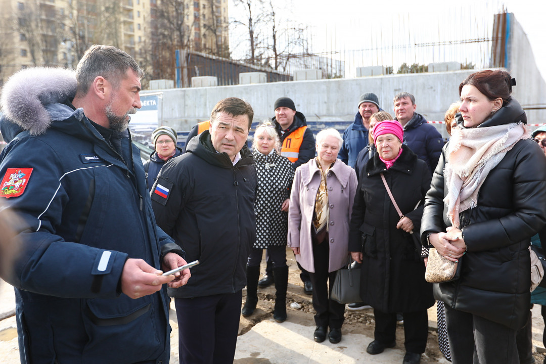 Губернатор А.Воробьев проверил ход работ по созданию транспортной инфраструктуры в Раменском районе